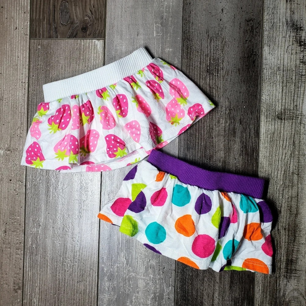 Jumping Beans Baby Girl Skirt Skort Bloomer Bundle Size 3m